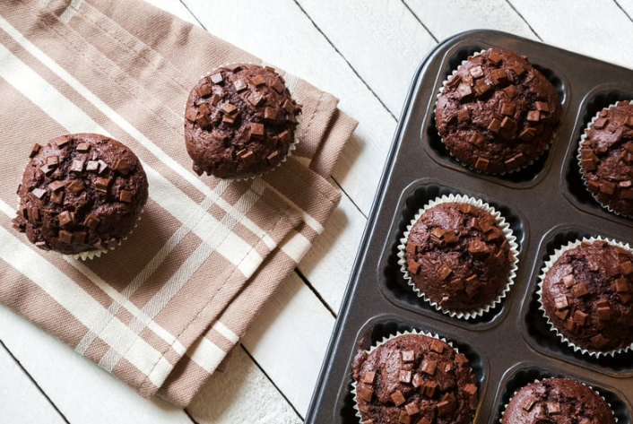 muffin choco au poivre de Penja Muffins au chocolat au poivre de Penja noir