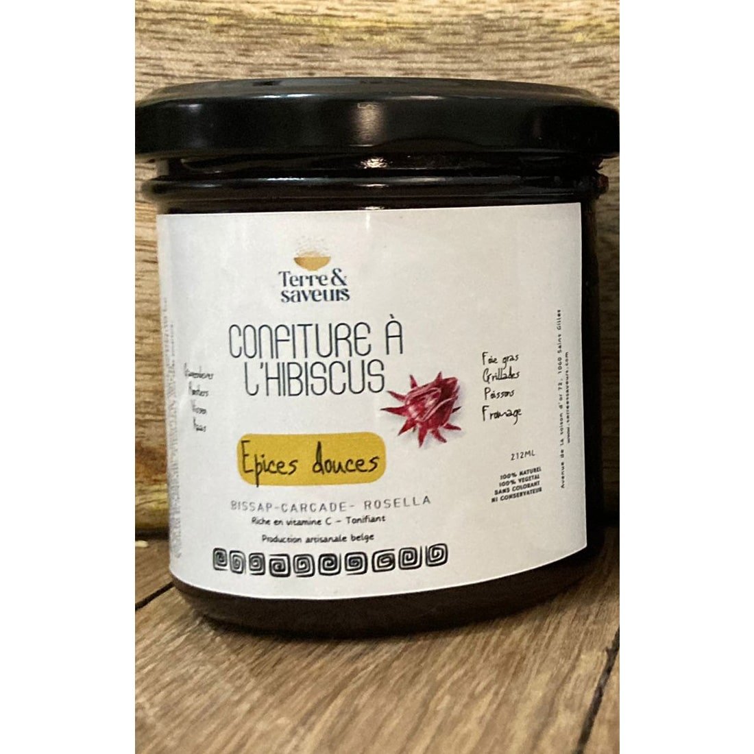Confiture Artisanale à la Fleur d'Hibiscus et aux épices douces africaines